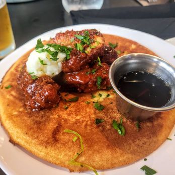 Tom's Watch Bar - Cornbread pancake & Nashville hot chicken - it's ok - Sports Bars Near Me - Denver, Colorado Tom's Watch Bar - Cornbread pancake & Nashville hot chicken - it's ok - Sports Bars Near Me - Denver, Colorado