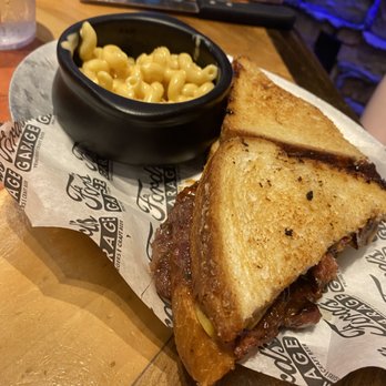 Ford's Garage St. Augustine - Smoked Brisket Melt - Burgers Near Me - St. Augustine, Florida Ford's Garage St. Augustine - Smoked Brisket Melt - Burgers Near Me - St. Augustine, Florida