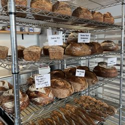 Breads galore! Spy the Danish Rye on the second shelf down.