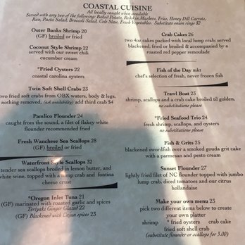 Miller's Waterfront Restaurant - Main menu. - Seafood Near Me - Nags Head, North Carolina Miller's Waterfront Restaurant - Main menu. - Seafood Near Me - Nags Head, North Carolina