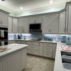 Countertop & Cabinet Concierge - One of our favorite customers, always so much fun & creativity in this home.  Cabinets and Countertops were replaced with under & over lites