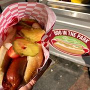 Photo of Dog In The Park - Seattle, WA, United States. Chicago dog before jalapeño