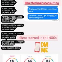 Better Brains Consulting - Big client win: $64k in collections deleted