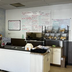 Alicea's NY Bagels & Subs - Register Area and Menu