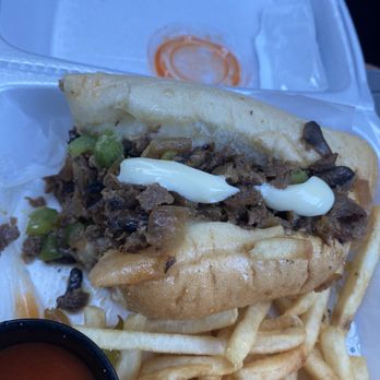 Philly Truck - Mine is half gone before I could snap a pic! This is The Philly Steak with Provolone, Mayo and Buffalo sauce - Food Trucks Near Me - Branson, Missouri Philly Truck - Mine is half gone before I could snap a pic! This is The Philly Steak with Provolone, Mayo and Buffalo sauce - Food Trucks Near Me - Branson, Missouri