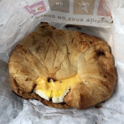 Dunkin' - Smushed sausage, egg and cheese croissant