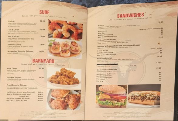 Menu photo 1 Webbers Steak House South Daytona, FL Menu photo 1 Webbers Steak House South Daytona, FL