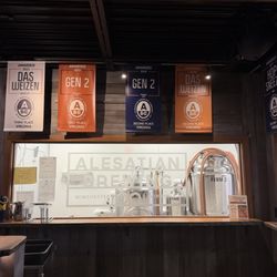 Upstairs brewery