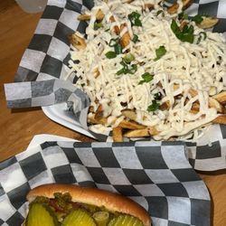 Dynamite Dawgs - The Chicago Dawg and Garlic Parmesan Spuds
