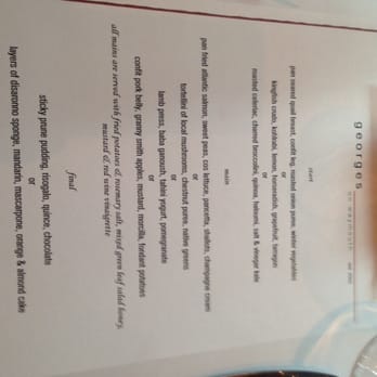Georges on Waymouth - Business lunch menu - Middle Eastern Near Me - Adelaide, SA