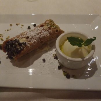 Palio - Cannoli with Olive Oil Gelato, $9 - Italian Near Me - San Francisco, California Palio - Cannoli with Olive Oil Gelato, $9 - Italian Near Me - San Francisco, California