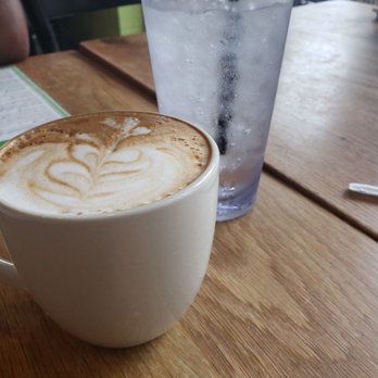 Bantam And Biddy - Lavender Latte and water! - Breakfast & Brunch Near Me - Atlanta, Georgia Bantam And Biddy - Lavender Latte and water! - Breakfast & Brunch Near Me - Atlanta, Georgia