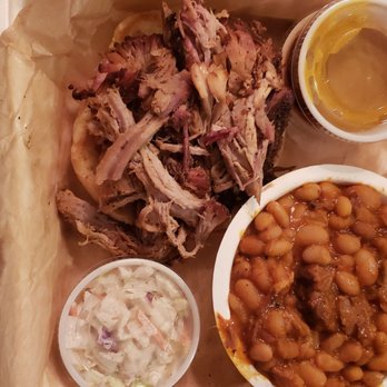Pig Candy BBQ - Pork sandwich and beans - Barbeque Near Me - Cincinnati, Ohio