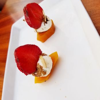 Tommy Bahama - Tommy Bahama's yellow beets with goat cheese and strawberries... yum! - Seafood Near Me - Kihei, Hawaii Tommy Bahama - Tommy Bahama's yellow beets with goat cheese and strawberries... yum! - Seafood Near Me - Kihei, Hawaii