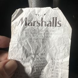 The receipt from the purchase.