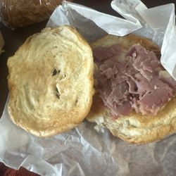 Coffee Spot Cafe - Here's a pic of my "sausage ham and cheese croissant" no sausage and no cheese only ham. Diabolical Breakfast Sandwich