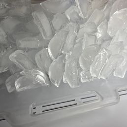 Ice is in this photo as to show how unbearably cold it was on Thais office