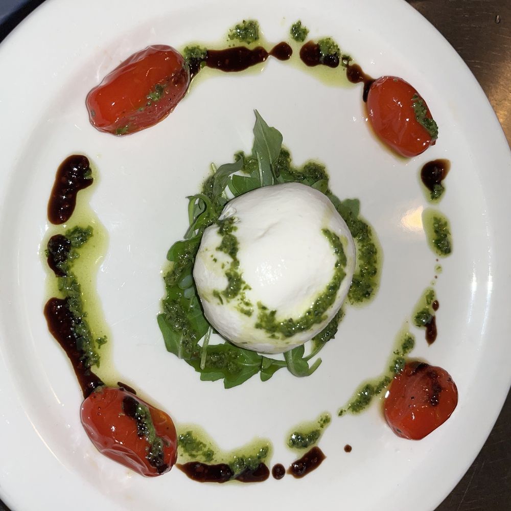 Caffe Buon Gusto - Burrata with Baked Cherry Tomato - Italian Near Me - Hoboken, New Jersey Caffe Buon Gusto - Burrata with Baked Cherry Tomato - Italian Near Me - Hoboken, New Jersey