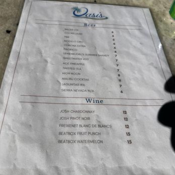 Oasis Beachside Cafe & Bar - Menu - Burgers Near Me - Orange Beach, Alabama Oasis Beachside Cafe & Bar - Menu - Burgers Near Me - Orange Beach, Alabama