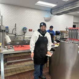 The people behind preparing your meats and fish.