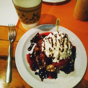 Iron Waffle - Custom-made gluten free waffle with berries, chocolate, and whipped cream! - Coffee & Tea Near Me - Lakeshore, Minnesota