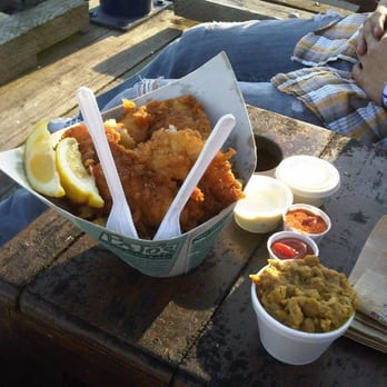 Pajo's - Large cod fish + chips with mushy peas! - Fish & Chips Near Me - Richmond, British Columbia