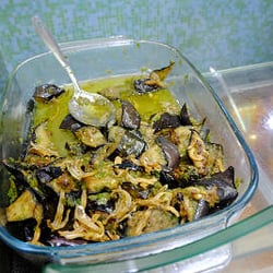 Malaysia Hall Canteen - Aubergine in coconut milk