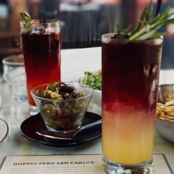 Doppio Zero San Carlos - Very pretty mocktails - Pizza Near Me - San Carlos, California