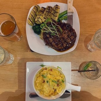 Rocking V Cafe - Mac and cheese, ribeye steak, vodka soda, and beer - New American Near Me - Kanab, Utah