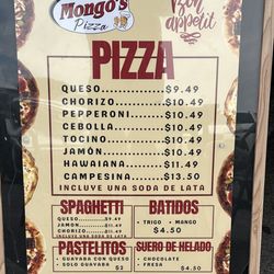 Mongo's Sandwich & Pizza - Menu