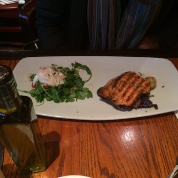 Glacier BrewHouse - Sockeye salmon and salad, perfectly cooked fresh fish. - American Near Me - Anchorage, Alaska