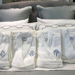 Monogrammed robes by Matouk