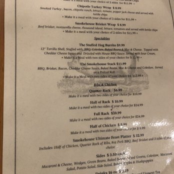Valley Smokehouse - Menu - Barbeque Near Me - Staunton, Virginia