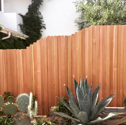Traditional Fences - We also build traditional wood and vinyl fences. The most popular materials we use are: cedar, redwood, and white vinyl. Common styles are: Dog Ear, Cap & Trim, Board-on-Board, or Picket. Staining these fences bring out the natural beauty in the wood but most customers allow the wood to patina on its own over time.