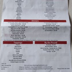 La Huerta Grill & Market - Menu