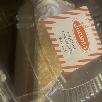 Junior's - Key lime cheesecake in package - Breakfast & Brunch Near Me - Las Vegas, Nevada