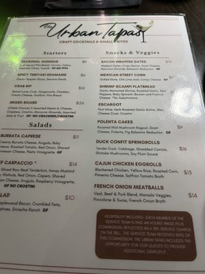 Menu photo 2 The Urban Tapas Fort Pierce, FL Menu photo 2 The Urban Tapas Fort Pierce, FL