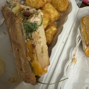 The Purple Pig - Smoked turkey and bacon panini with tots - Southern Near Me - Marlborough, Massachusetts