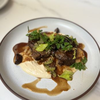 Populaire Modern Bistro - Braised shortribs - French Near Me - Costa Mesa, California Populaire Modern Bistro - Braised shortribs - French Near Me - Costa Mesa, California