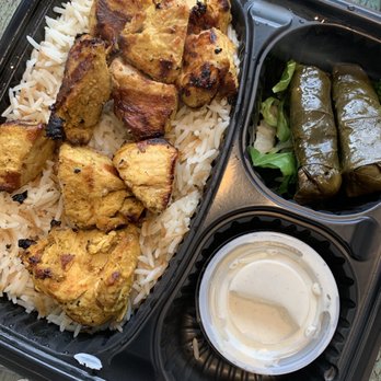 Basha Grill - Food: Chicken Kebab Entree - Mediterranean Near Me - Manchester, New Hampshire