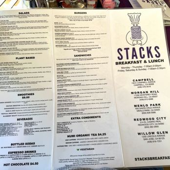 Stacks - Menu - Breakfast & Brunch Near Me - Campbell, California Stacks - Menu - Breakfast & Brunch Near Me - Campbell, California