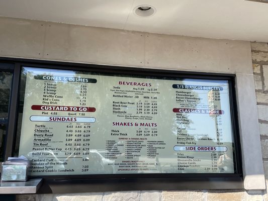 Menu photo 3 Leduc's Frozen Custard Wales, WI