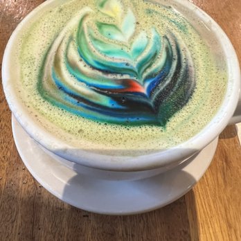 Cafe Astoria - Rainbow Matcha with Oat Milk - Coffee & Tea Near Me - Saint Paul, Minnesota