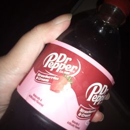 Strawberries and Cream Dr Pepper. from Target on Gaffey and Capitol in San Pedro