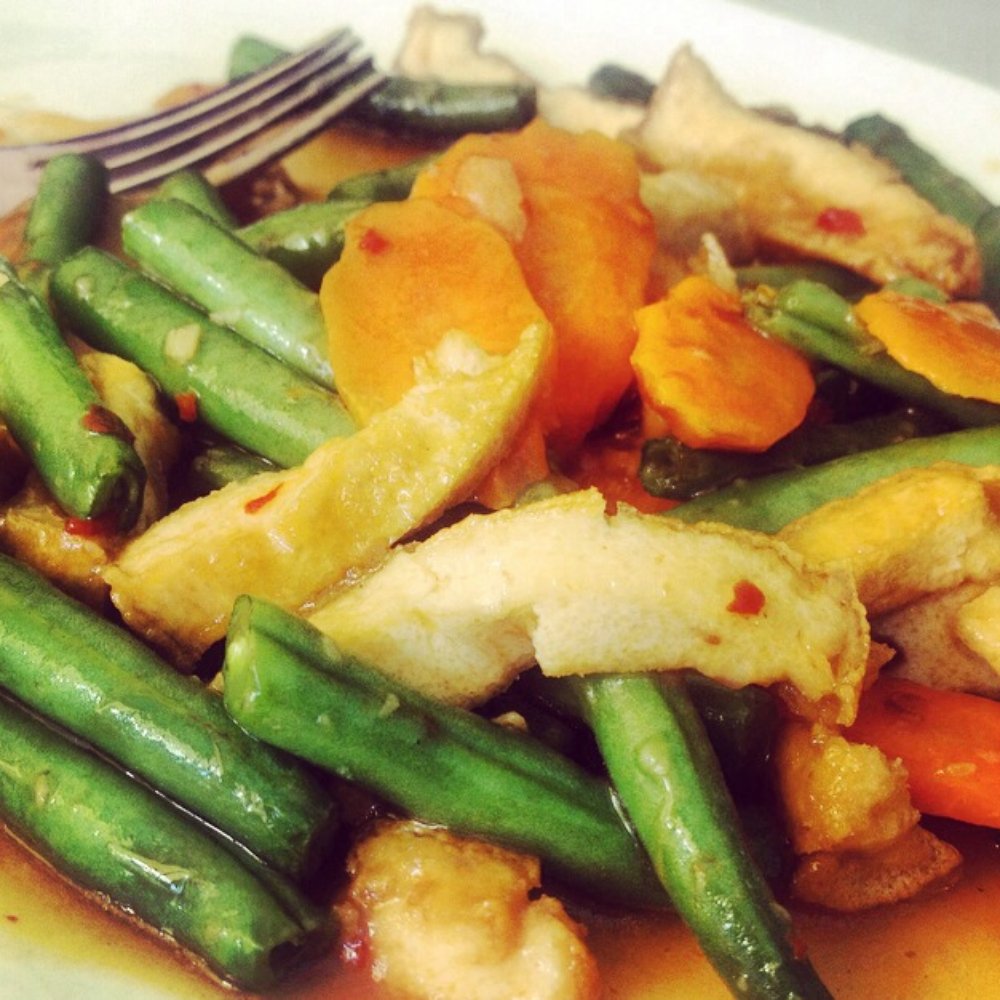 Veggie Today - Green Bean Tofu over Brown Rice. Delish. - Vegetarian Near Me - Concord, California Veggie Today - Green Bean Tofu over Brown Rice. Delish. - Vegetarian Near Me - Concord, California