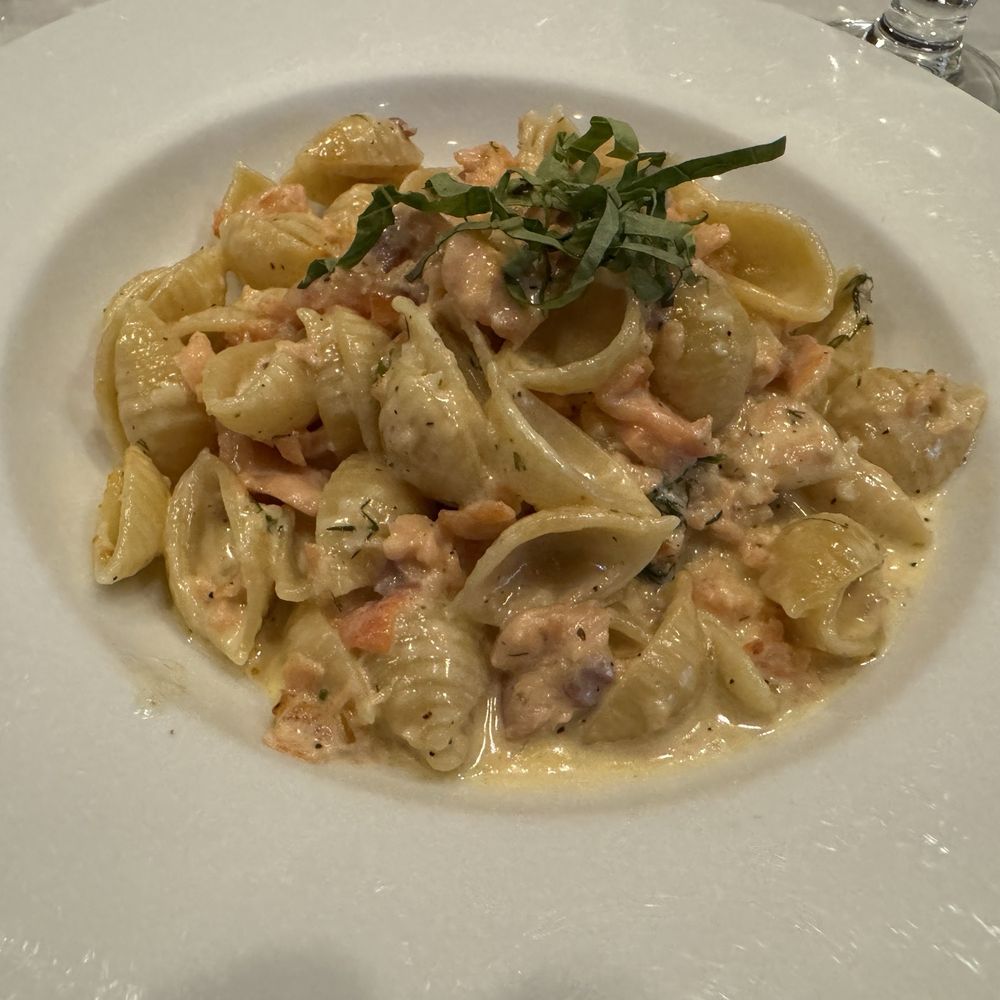 Cesario's - Conchiglie with Smoked Salmon Dinner. - Italian Near Me - San Francisco, California