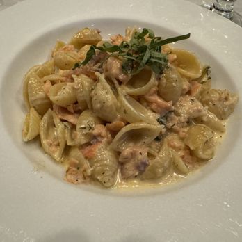 Cesario's - Conchiglie with Smoked Salmon Dinner. - Italian Near Me - San Francisco, California Cesario's - Conchiglie with Smoked Salmon Dinner. - Italian Near Me - San Francisco, California