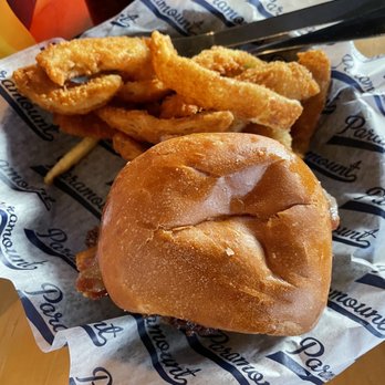 Paramount - Downtown Birmingham - Burger with bacon and avocado and mayonnaise. - Arcades Near Me - Birmingham, Alabama Paramount - Downtown Birmingham - Burger with bacon and avocado and mayonnaise. - Arcades Near Me - Birmingham, Alabama