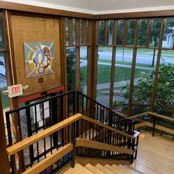 Demarest Free Public Library - Front entrance, elevator on other side of building