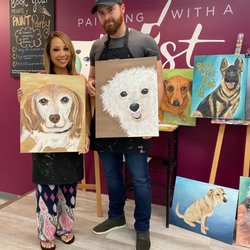 Painting with a Twist - Had a blast painting our pups!